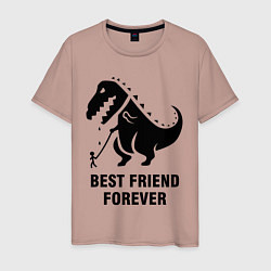 Мужская футболка Godzilla best friend