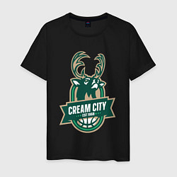 Мужская футболка Milwaukee Bucks cream city