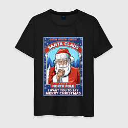 Мужская футболка Santa Claus north pole