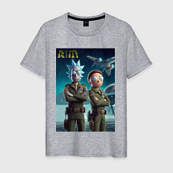 Мужская футболка Rick and Morty - air force нейроарт