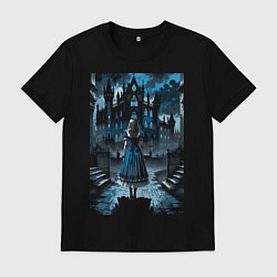 Мужская футболка Готичная Алиса в стране чудес