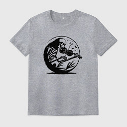 Мужская футболка Скелет скрипач