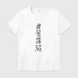 Мужская футболка Иероглифы счастье