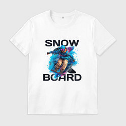 Мужская футболка Snow board