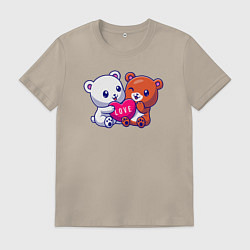 Мужская футболка Teddy love
