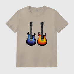 Мужская футболка Яркие гитары