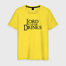 Мужская футболка Lord of the drinks logo