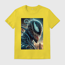 Мужская футболка Веном в профиль - нейроарт фантазия