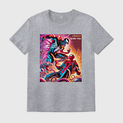 Мужская футболка Spider-man vs Venom ai art fantasy