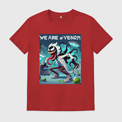 Мужская футболка Rick and Venom - ai art fantasy