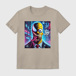Мужская футболка Venom-Homer - collaboration
