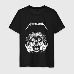 Мужская футболка Metallica rock dog