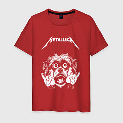 Мужская футболка Metallica rock dog