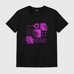 Мужская футболка Кошки-девушки и котёнок