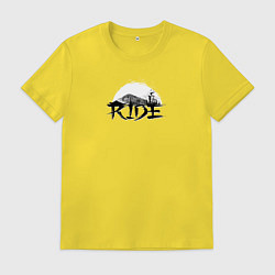 Мужская футболка Езда на велосипеде с медведями