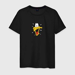 Футболка хлопковая мужская Daffy, цвет: черный