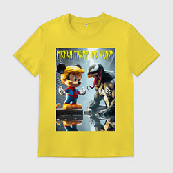 Мужская футболка Mickey Trump and Venom - ai art fantasy