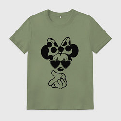 Мужская футболка Минни в очках - для пары