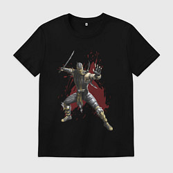 Футболка хлопковая мужская Scorpion Mortal Kombat, цвет: черный