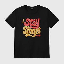 Мужская футболка Stay single