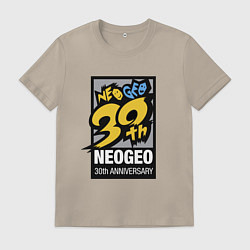 Футболка хлопковая мужская Neo geo - anniversary, цвет: миндальный