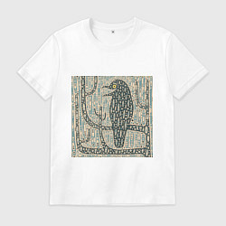 Футболка хлопковая мужская Козодой, цвет: белый