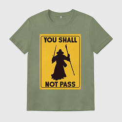 Мужская футболка Ты не пройдешь Гэндальф