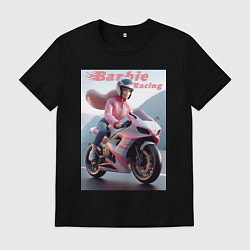 Мужская футболка Барби на спортивном байке - экстрим