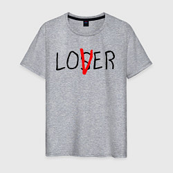 Футболка хлопковая мужская Loser lover It, цвет: меланж