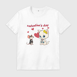Мужская футболка День святого Валентина