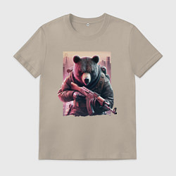 Мужская футболка Крутой медведь - спецназ