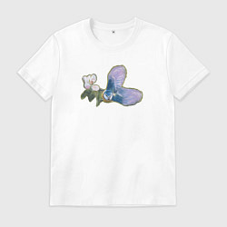 Мужская футболка Синица и цветок