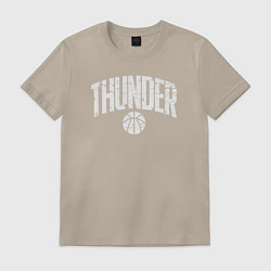 Футболка хлопковая мужская Thunder, цвет: миндальный