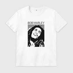Мужская футболка Боб Марли абстрактный портрет