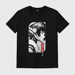 Мужская футболка Девушка-хакер