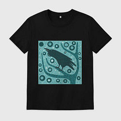 Мужская футболка Ворон на дереве