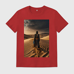 Мужская футболка В пустыне вечером