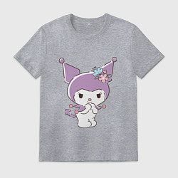 Мужская футболка Куроми с цветочками