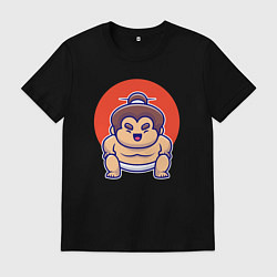 Мужская футболка Маленький сумоист