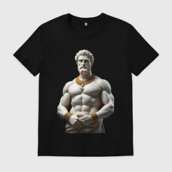 Мужская футболка Античный герой с цепочкой