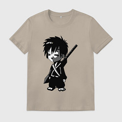 Мужская футболка Маленький воин-самурай
