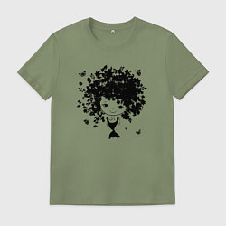 Мужская футболка Милая весенняя девчонка