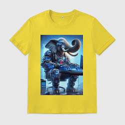 Мужская футболка Слоняра киберспортсмен - киберпанк