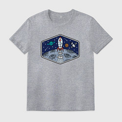 Мужская футболка Полёт к луне