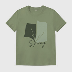 Футболка хлопковая мужская Spring, цвет: авокадо