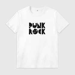 Мужская футболка Punk Rock in black