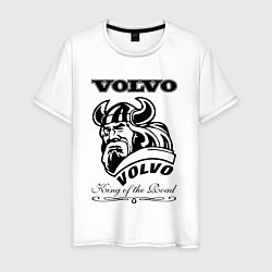 Футболка хлопковая мужская Volvo viking, цвет: белый