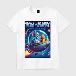 Мужская футболка Tom and Jerry - space adventure