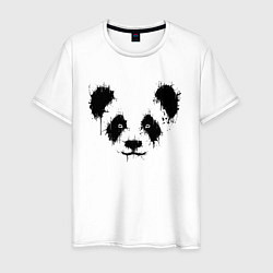 Мужская футболка Морда панды - кляксы