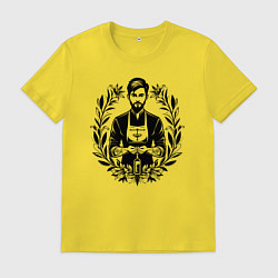 Мужская футболка Фармацевт в цветочном ореоле